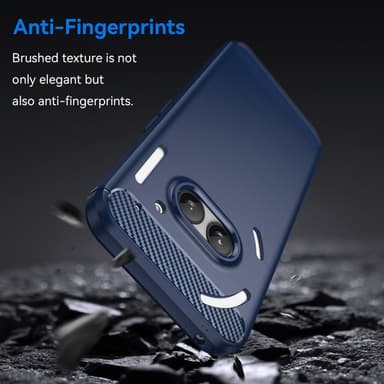 SKALO Nothing Phone (2a) Plus Armor Carbon Iskunkestävä TPU suojakuori - Sininen