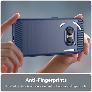 SKALO Nothing Phone (2a) Plus Armor Carbon Iskunkestävä TPU suojakuori - Sininen