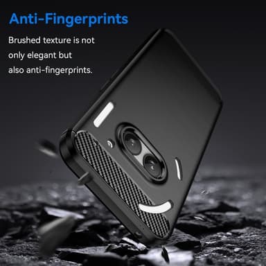 SKALO Nothing Phone (2a) Plus Armor Carbon Iskunkestävä TPU suojakuori - Musta