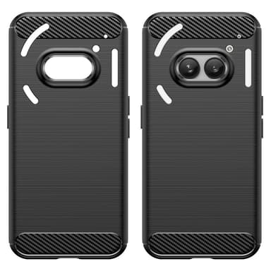 SKALO Nothing Phone (2a) Plus Armor Carbon Iskunkestävä TPU suojakuori - Musta
