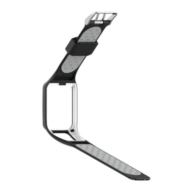 Silikonirannekello TomTom Smartwatchille Musta + harmaa