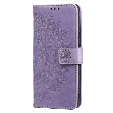 SKALO Samsung A54 5G Mandala lompakkokotelo - Violetti