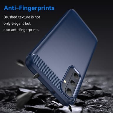 SKALO Samsung A05s 4G Armor Carbon Iskunkestävä TPU suojakuori - Sininen