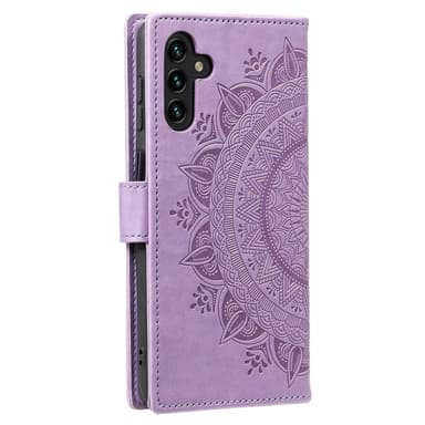 SKALO Samsung A54 5G Mandala lompakkokotelo - Violetti