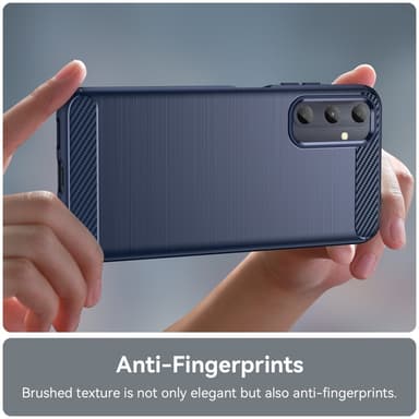SKALO Samsung A05s 4G Armor Carbon Iskunkestävä TPU suojakuori - Sininen