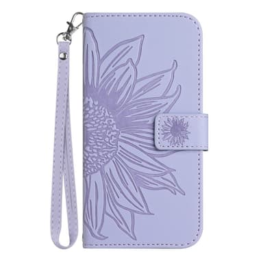 SKALO OnePlus Nord 4 Kohokuvioitu Flower PU Nahka Lompakkokotelo - Violetti