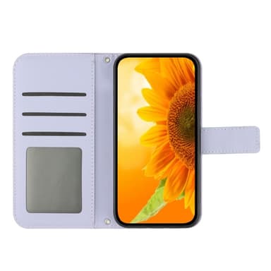 SKALO OnePlus Nord 4 Kohokuvioitu Flower PU Nahka Lompakkokotelo - Violetti