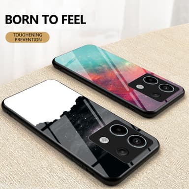 SKALO Xiaomi Redmi Note 13 Pro 5G Sky karkaistu lasi TPU-suojakuori - #1