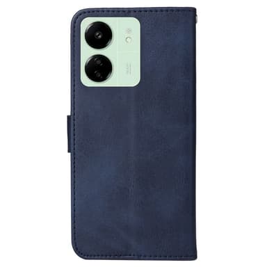 SKALO Xiaomi Redmi 13C 4G PU-nahkainen Lompakkokotelo - Sininen
