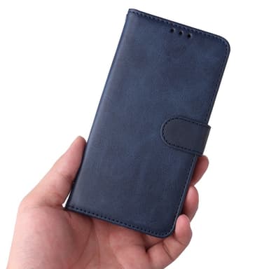 SKALO Xiaomi Redmi 13C 4G PU-nahkainen Lompakkokotelo - Sininen