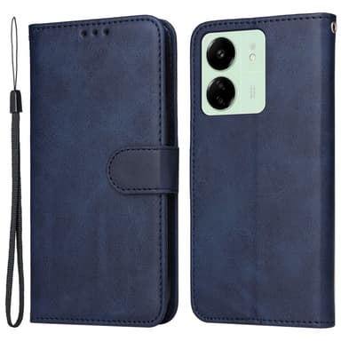 SKALO Xiaomi Redmi 13C 4G PU-nahkainen Lompakkokotelo - Sininen