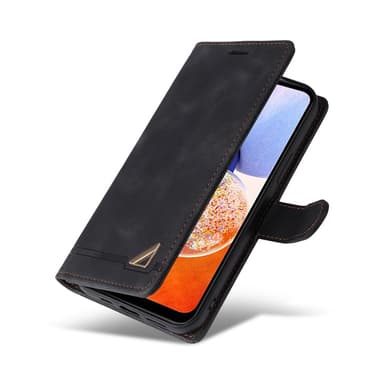 SKALO Samsung A54 5G Lompakkokotelo PU-nahkaa - Musta