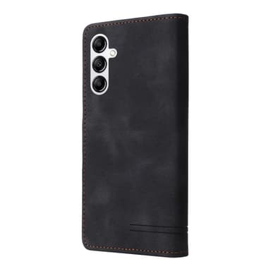 SKALO Samsung A54 5G Lompakkokotelo PU-nahkaa - Musta
