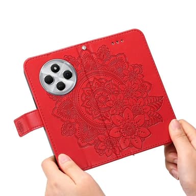 Xiaomi Redmi 14C Lompakkokotelo Kukka-Designilla ja Telineominaisuudella
