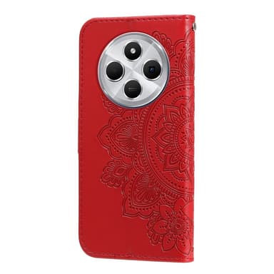Xiaomi Redmi 14C Lompakkokotelo Kukka-Designilla ja Telineominaisuudella