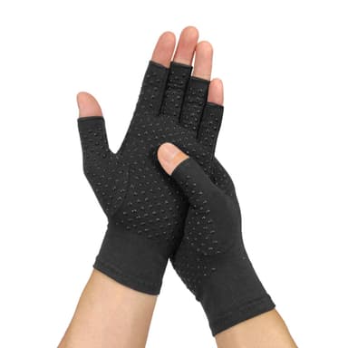Sormettomat puristuskäsineet 1 pari Musta XL