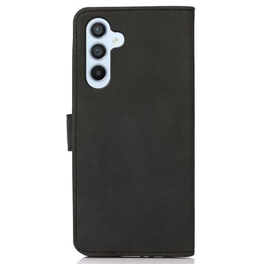 SKALO Samsung A35 5G KHAZNEH Lompakkokotelo PU-nahasta - Musta