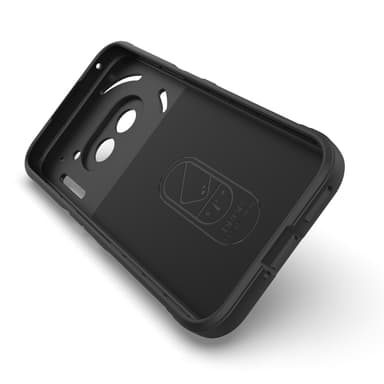SKALO Nothing Phone (2a) Rugged Bumpers TPU-suojakuori - Musta