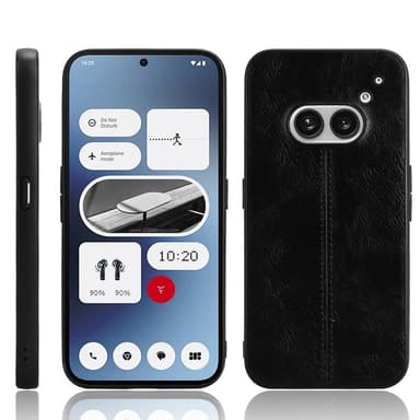 SKALO Nothing Phone (2a) PU-nahka Hybridi Suojakuori - Musta