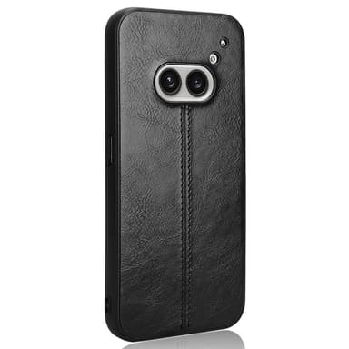 SKALO Nothing Phone (2a) PU-nahka Hybridi Suojakuori - Musta