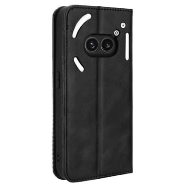 SKALO Nothing Phone (2a) Kohokuvioitu Premium lompakkokotelo - Musta
