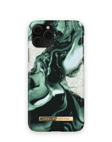Printed Case iPhone 11P/XS/X Golden Olive Marb