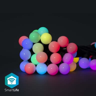 Nedis SmartLife-koristevalot | Partylight | Wi-Fi | RGB | 48 LED's | 10.8 m | Android™ / IOS | Polttimon halkaisija: 30 mm