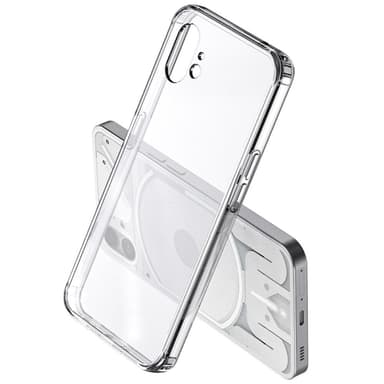 SKALO Nothing Phone (1) Iskunkestävä Clear Hybridi Suojakuori - Läpinäkyvä