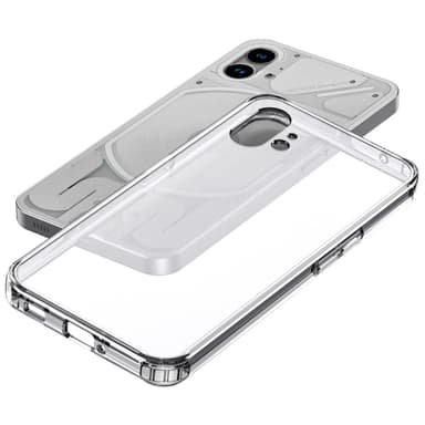 SKALO Nothing Phone (1) Iskunkestävä Clear Hybridi Suojakuori - Läpinäkyvä