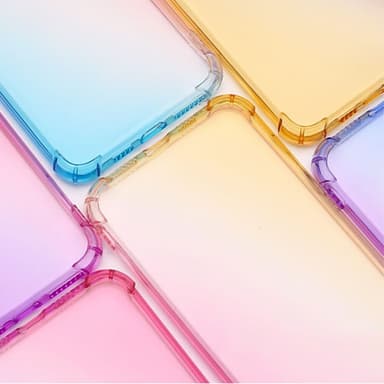 SKALO iPhone 15 Pro Max Gradientti Erittäin vahva TPU-kuori - Sininen/Pinkki