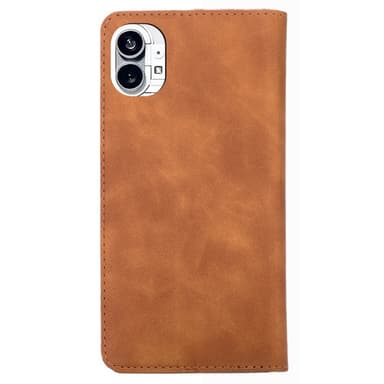 SKALO Nothing Phone (1) Slim Premium Lompakkokotelo - Vaaleanruskea