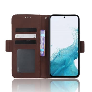 SKALO Samsung A54 5G 6-lokeroa Lompakkokotelo - Ruskea