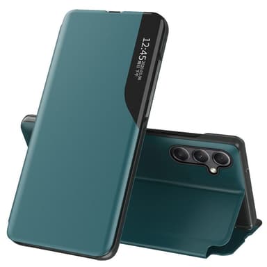 SKALO Samsung A34 5G Clear View Window Case - Vihreä
