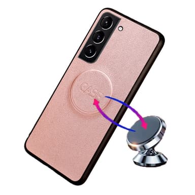 SKALO Samsung S23 DOLIZMA 2 in 1 magneettinen lompakkokotelo - Ruusukulta