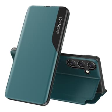 SKALO Samsung A54 5G Clear View Window Case - Vihreä