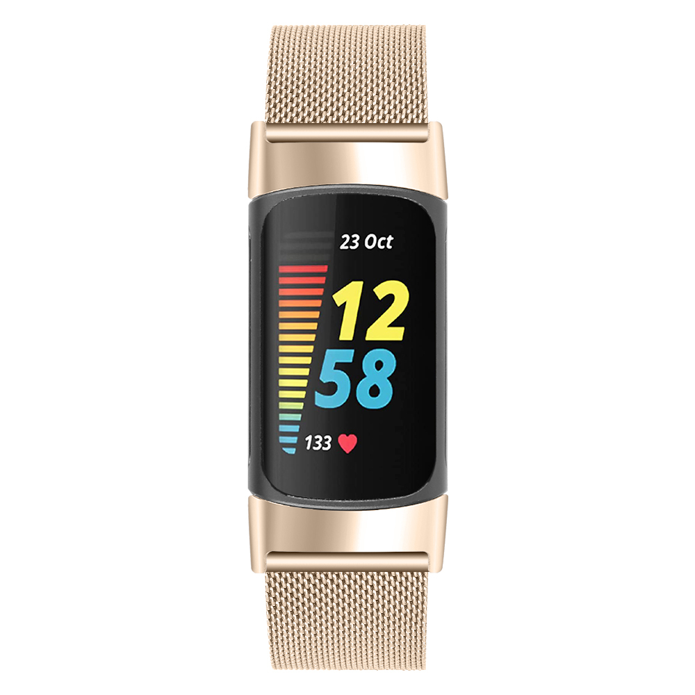 Fitbit Charge 5 rannekoru ruostumaton teräs kulta