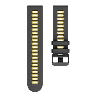 Twin kellon ranneke Amazfit Bip Lite - Musta/keltainen