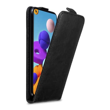 Samsung Galaxy A21s Suojakuori Lompakkokotelo (Musta)