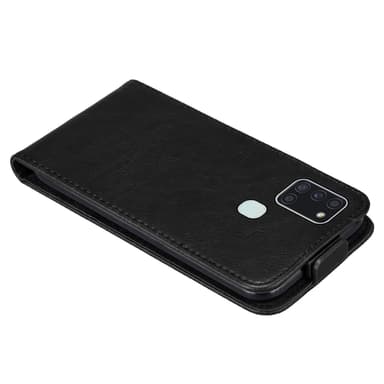 Samsung Galaxy A21s Suojakuori Lompakkokotelo (Musta)