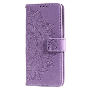 SKALO Motorola Edge 50 Fusion Mandala lompakkokotelo - Violetti
