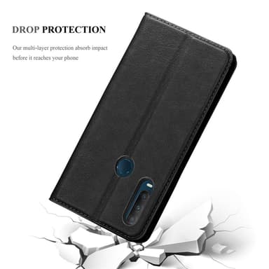 Alcatel 1S 2020 Suojakuori Lompakkokotelo (Musta)