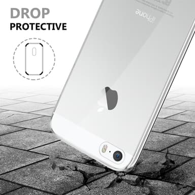 iPhone 5 / 5S / SE 2016 Suojakuori Cover (Läpinäkyvä)