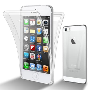 iPhone 5 / 5S / SE 2016 Suojakuori Cover (Läpinäkyvä)