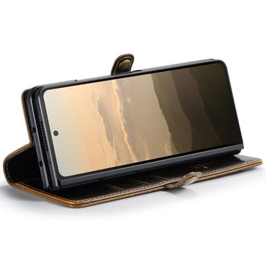 CaseMe Samsung Z Fold6 Lompakkokotelo - Ruskea
