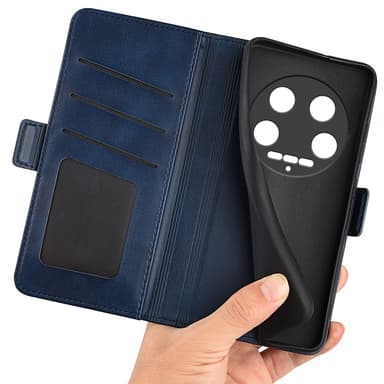 SKALO Xiaomi 14 Ultra 5G Premium Wallet Lompakkokotelo - Sininen