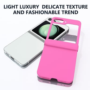 SKALO Samsung Z Flip6 Ultrathin Skin-touch Fold Suojakuori - Pinkki