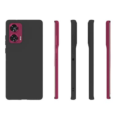 SKALO Motorola Edge 50 Fusion Mattamusta erittäin ohut TPU-suojakuori
