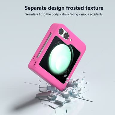 SKALO Samsung Z Flip6 Ultrathin Skin-touch Fold Suojakuori - Pinkki