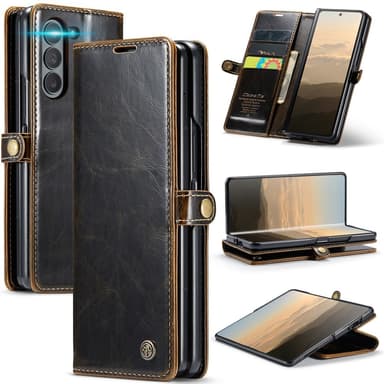 CaseMe Samsung Z Fold6 Lompakkokotelo - Ruskea