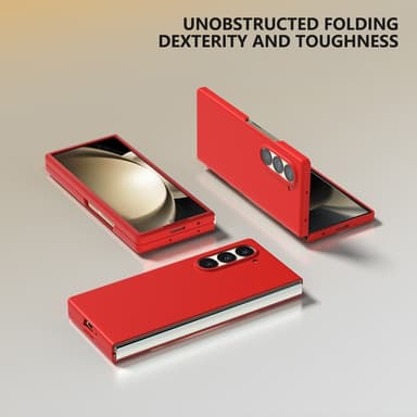 SKALO Samsung Z Fold6 Ultrathin Skin-touch Fold Suojakuori - Punainen